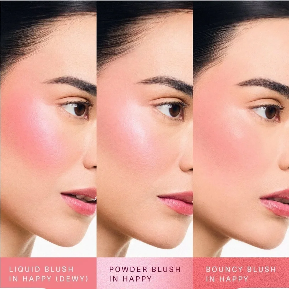 NEW Rare Beauty Soft Pinch Liquid Blush Dewy Finish in Happy Cool Pink Color